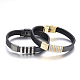 Leather Cord Bracelets BJEW-F317-036-1