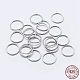 925 anillos redondos de plata de primera ley con baño de rodio STER-F036-03P-1x8-1