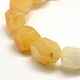 Nuggets Natural Yellow Aventurine Beads Strands G-P063-93-3