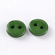 2-Agujero botones redondos de costura redondos para el diseño de vestuario BUTT-E119-14L-14-2