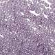 ガラスシードビーズ  セイロン  丸い穴  ラウンド  紫色のメディア  4x3mm  穴：1.5mm  7500個/ポンド SEED-H002-E-A1421-3