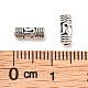Estilo tibetano cuentas tubo columna de aleación PALLOY-E386-30AS-3