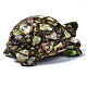 Schildkröte zusammengesetztes natürliches Bronzit & synthetisches imperiales Jaspis-Modell Ornament G-N330-39B-02-2