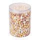 Cheriswelry 11 rangs 11 styles de perles de verre perlées peintes en perles rondes HY-CW0001-04-8