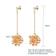 Faceted Glass Beads Stud Earrings EJEW-JE04095-6