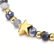 Natural Mixed Gemstone Beaded Bracelet for Girl Women BJEW-JB06735-6