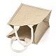 Jute Tote Bags Soft Cotton Handles Laminated Interior ABAG-F003-03-5