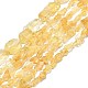 Hilos de perlas de citrina naturales ásperos crudos G-I279-B17-1