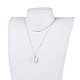 Kaurimuschel Perlen Anhänger Halsketten NJEW-JN02284-5