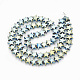 Chapelets de perles en hématite synthétique sans magnétiques G-N0321-08E-2