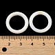 ナチュラルホワイトシェルリンクリング  リング  ホワイトスモーク  20x3.5mm  内径：13.5mm SSHEL-M022-06B-3