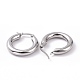 304 массивные серьги-кольца из нержавеющей стали для женщин EJEW-G298-09P-2