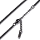 304 Stainless Steel Wheat Chain Necklace for Men Women NJEW-K245-021E-2
