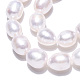 Hebras de perlas de agua dulce cultivadas naturales PEAR-N012-08J-3