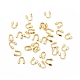 真鍮製U字カンU字金具  カドミウムフリー＆鉛フリー  ゴールドカラー  4.6x1.4mm  穴：0.6mm KK-WH0059-02G-A-3