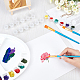 Plastic Paint Palettes with Thumb Hole DIY-GA0001-62-4