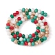 Fili di perle di vetro a tema natalizio GLAA-YW0001-82A-1