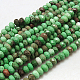 Natural Green Onyx Agate Beads Strands G-G220-6x4mm-04-2