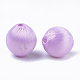 Perles recouvertes de tissu de fil de polyester WOVE-T007-12mm-01-2