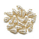 Colgantes de perlas de imitación de plástico abs KK-T032-090G-2