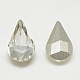 Cabujones de cristal con rhinestone RGLA-T082-6x10mm-01-2