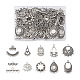 Pandahall bijoux 72 pièces 12 style tibétain alliage lustre composants liens TIBE-PJ0001-01-1
