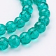 Spray Painted Crackle Glass Beads Strands CCG-Q001-16mm-15-3