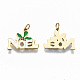 316 Surgical Stainless Steel Enamel Charms STAS-S116-003G-2
