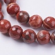 Natural Red Jasper Beads Strands G-G542-14mm-15-3