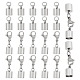 20Pcs 2 Style Stainless Steel Lobster Claw Clasps FIND-AB00043-1