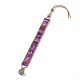 Bracelets perlés en cordon de jaspe avec régalite naturelle / jaspe impérial / sédiment marin BJEW-E351-03D-2