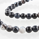 Ágata piedra preciosa natural hebras de perlas reronda G-E232-05-1