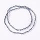 Electroplate Glass Beads Strand EGLA-D009-27-2