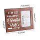 FINGERINSPIRE I'm So Happy I Swiped Right Picture Frame 4x6 inch Romantic Love Photo Frame Hanging/Tabletop Rustic Wooden Girlfriend Boyfriend Gifts Frame for Birthday Christmas Valentine's Day DIY-WH0231-073-2