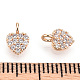 Brass Micro Pave Cubic Zirconia Charms KK-P157-14G-01-NF-3