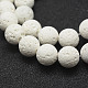 Brins de perles de pierre de lave naturelle non cirés G-J367-01-5mm-3