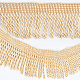 OLYCRAFT Polyester Silk Tassel Ribbon with Card Golden Rod Bullion Fringe Trim Fabric Trims and Embellishments Curtain Weights Fringes for Sewing DIY Decoration Gold Polyester Silk Tassel Ribbon OCOR-WH0063-56A-5