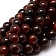 Dyed Natural Agate Round Beads Strands G-E321B-12mm-02-1