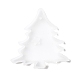 クリスマスツリーペンダントシリコーン型  レジン型  UVレジン＆エポキシ樹脂のジュエリー作り用  ホワイト  68x67x8.5mm  穴：3mm DIY-F114-32-3
