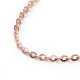925 Kabelketten-Halskette aus Sterlingsilber für Frauen STER-I021-08A-RG-2