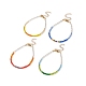 Bracelet en perles de verre couleur bonbon pour femme BJEW-JB08612-1