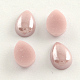 Pearlized Plated Opaque Glass Cabochons PORC-S778-10x14-18-1