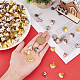 SUPERFINDINGS 200Pcs 2 Colors Alloy Bell Pendants FIND-FH0008-15-4