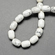 Barrel Shaped Gemstone Natural Howlite Stone Beads Strands G-S114-29-2