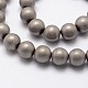 Electroplate Non-magnetic Synthetic Hematite Beads Strands G-R363-10mm-03-1