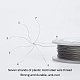 BENECREAT 7 Strands Bead String Wire (0.25MM TWIR-BC0001-11-8