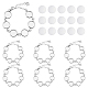 Dicosmétique bricolage dôme blanc plat rond chaîne à maillons kit de fabrication de bracelet DIY-DC0001-75-1