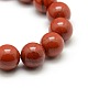 Runde natürliche rote Jaspis Perlen Stränge G-P062-15-3