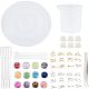 AHANDMAKER 11 Inch Large Tray Resin Silicone Molds Constellation Compass Tarot Divination Molds with Accessories for Making Faux Agate Tray Tray Home Divination Decorations DIY-PH0028-22-1