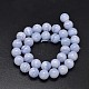 Round Natural Blue Lace Agate Bead Strands G-F289-27-12mm-2